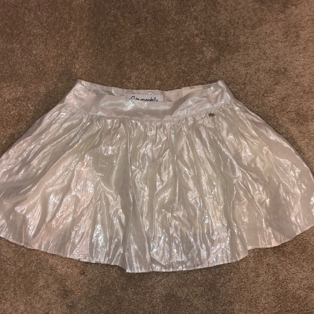 Aeropostale silver shimmery mini skirt